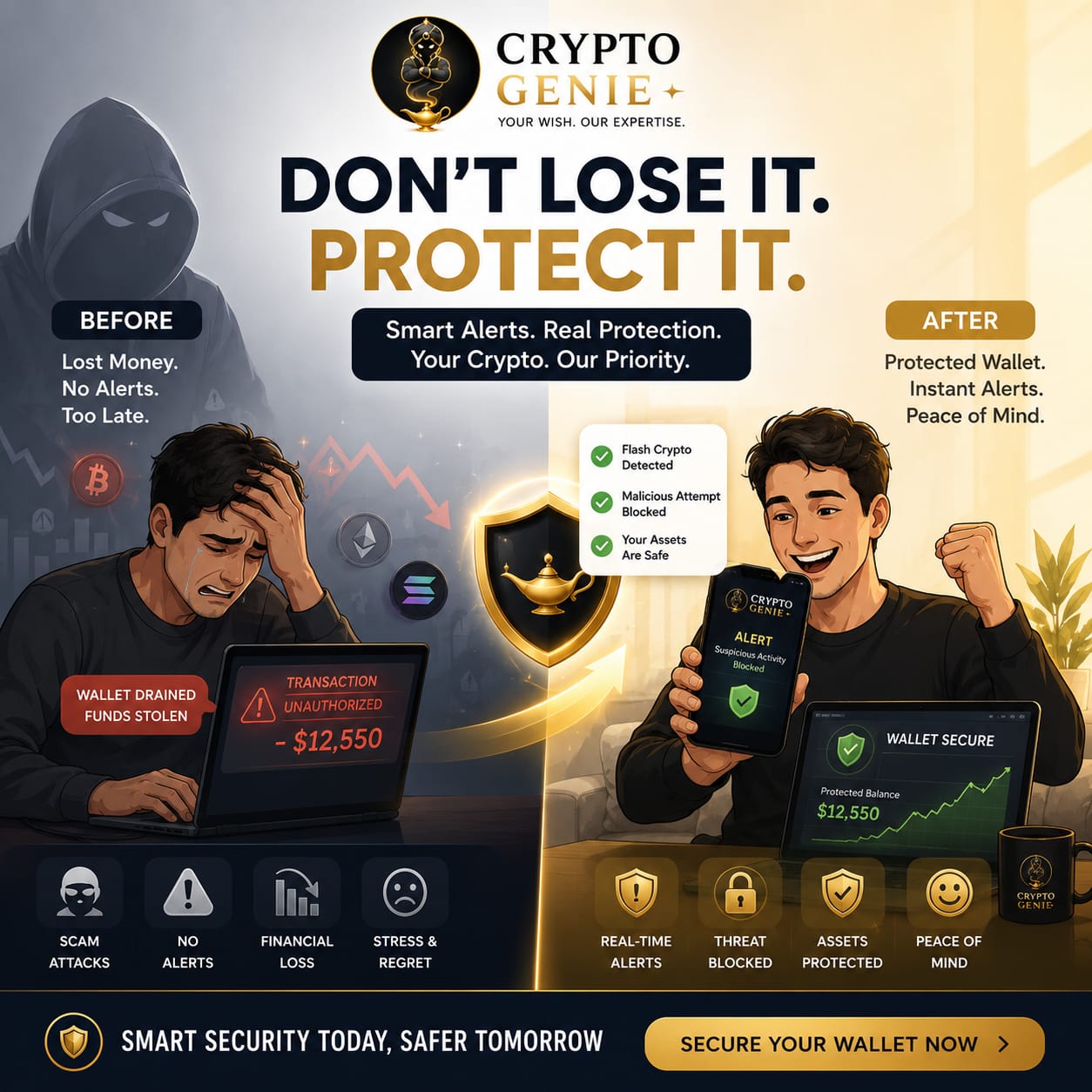 Before and After Protection